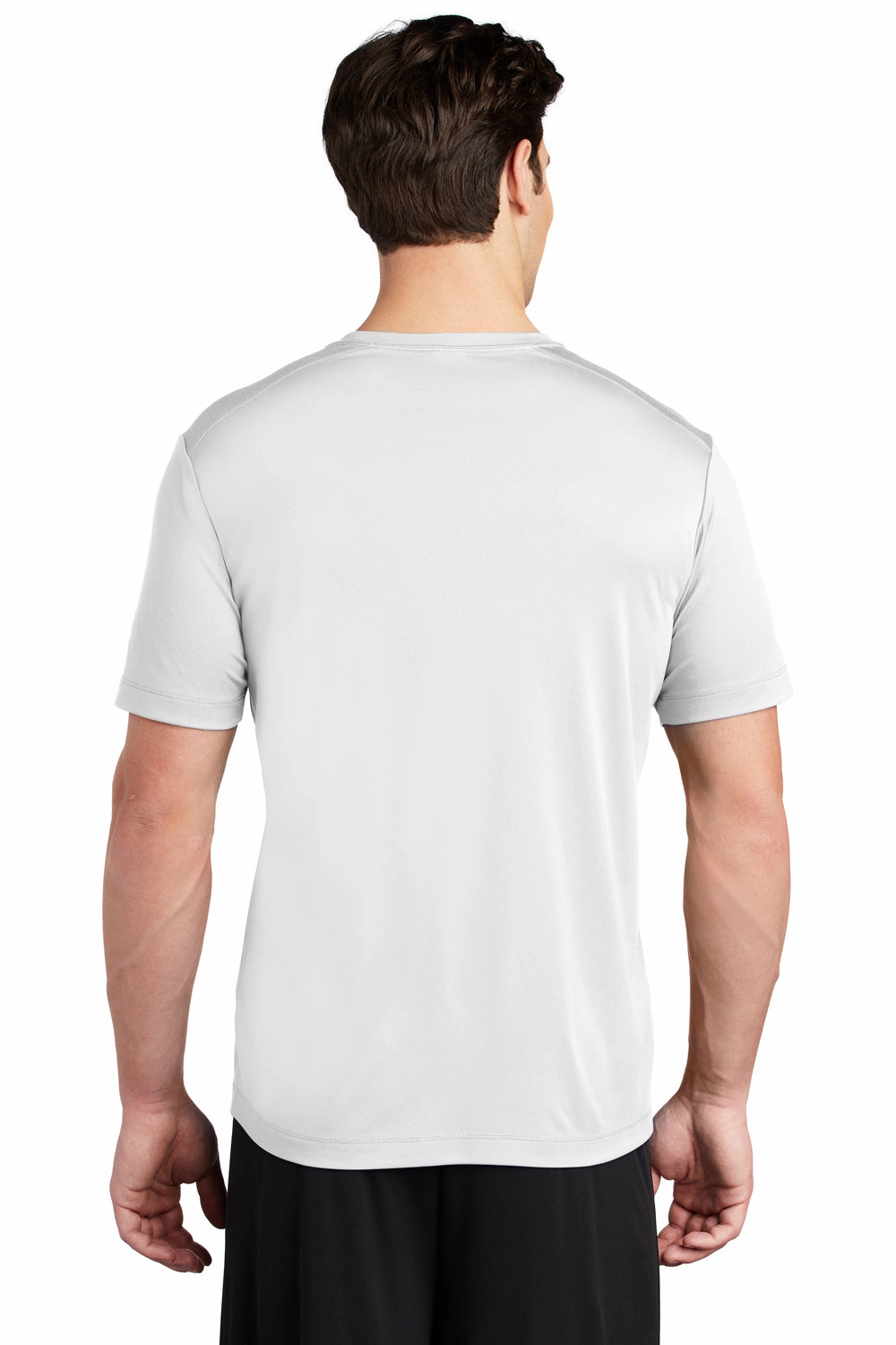 Sport-Tek Mens Moisture Wicking Short Sleeve Crewneck T-Shirt - White