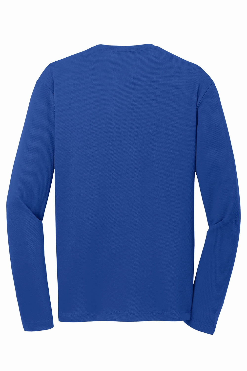 Sport-Tek Mens RacerMesh Moisture Wicking Long Sleeve Crewneck T-Shirt - True Royal Blue