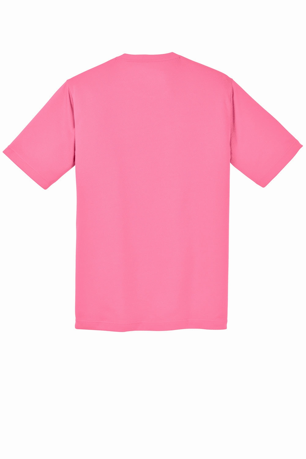 Sport-Tek Mens RacerMesh Moisture Wicking Short Sleeve Crewneck T-Shirt - Bright Pink - Closeout