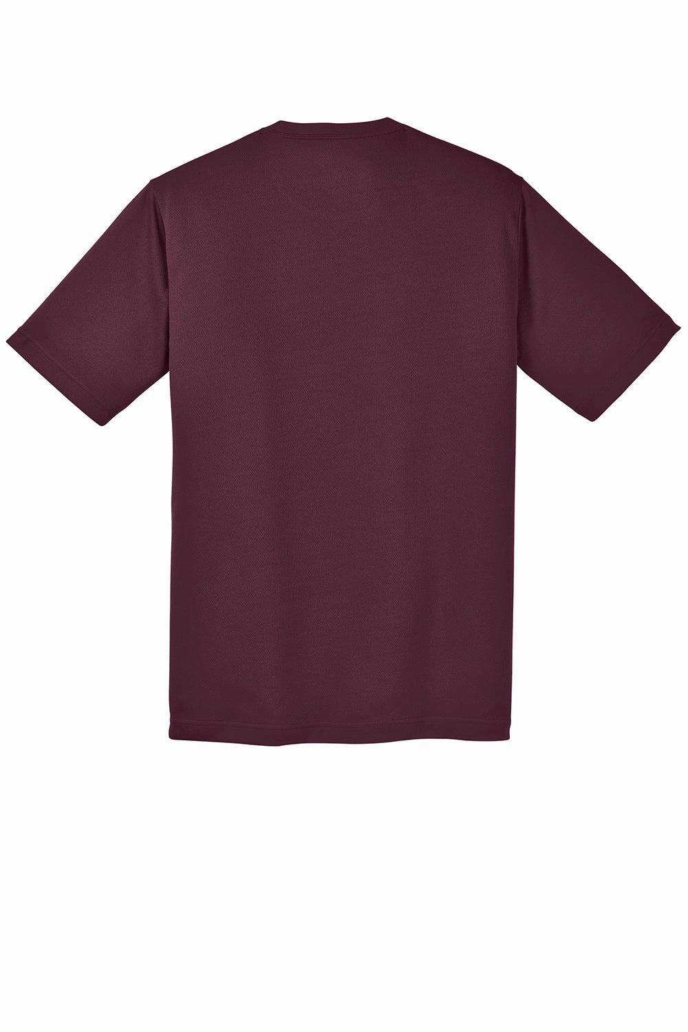 Sport-Tek Mens RacerMesh Moisture Wicking Short Sleeve Crewneck T-Shirt - Maroon