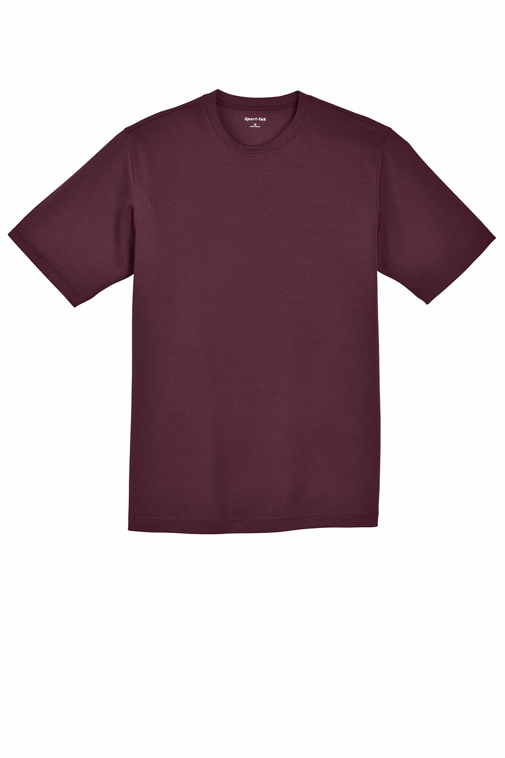 Sport-Tek Mens RacerMesh Moisture Wicking Short Sleeve Crewneck T-Shirt - Maroon