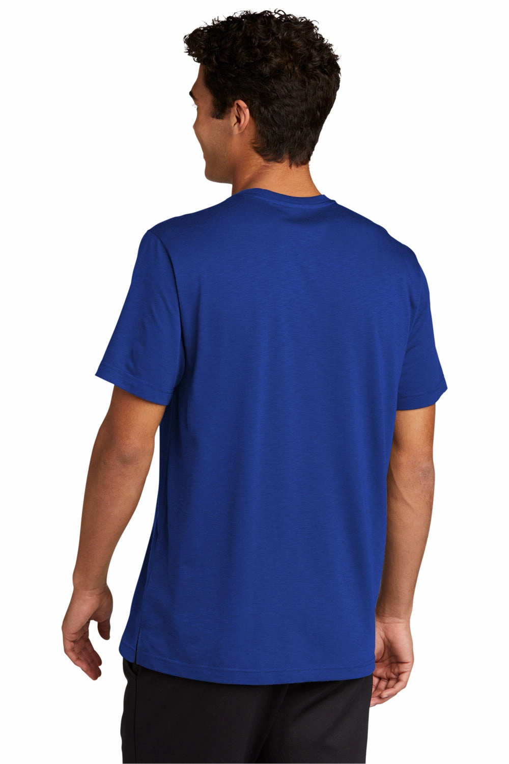 Sport-Tek Mens Strive Moisture Wicking Short Sleeve Crewneck T-Shirt - True Royal Blue