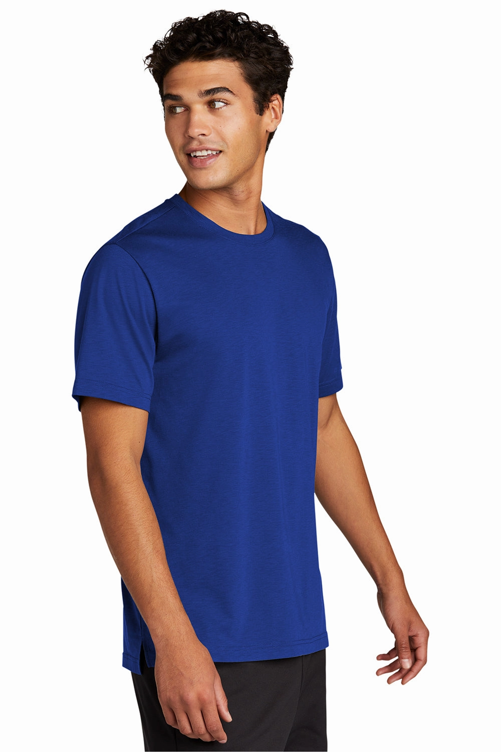 Sport-Tek Mens Strive Moisture Wicking Short Sleeve Crewneck T-Shirt - True Royal Blue