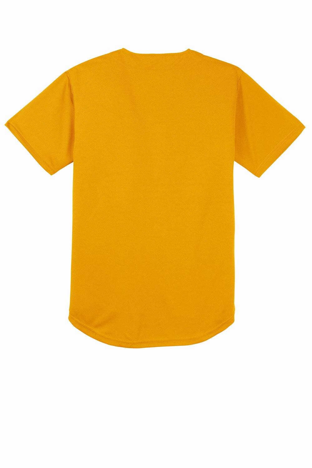 Sport-Tek Mens Tough Mesh Moisture Wicking Short Sleeve Jersey - Gold - Closeout