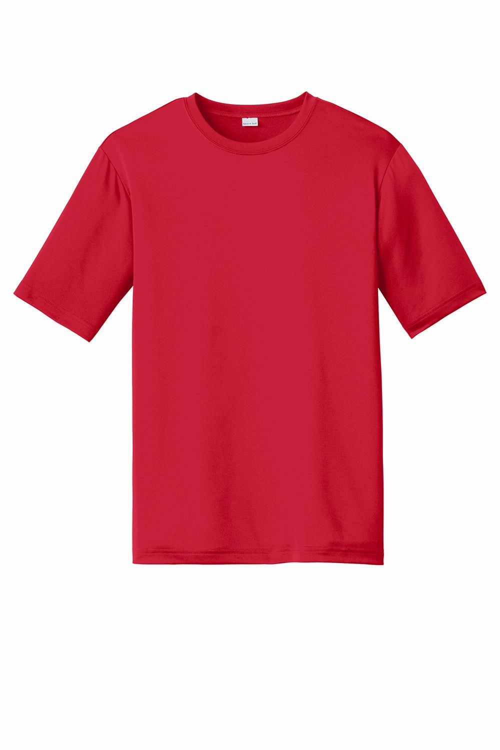 Sport-Tek Mens Tough Moisture Wicking Short Sleeve Crewneck T-Shirt - Deep Red