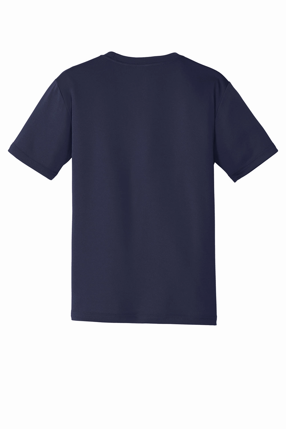 Sport-Tek Mens Tough Moisture Wicking Short Sleeve Crewneck T-Shirt - True Navy Blue