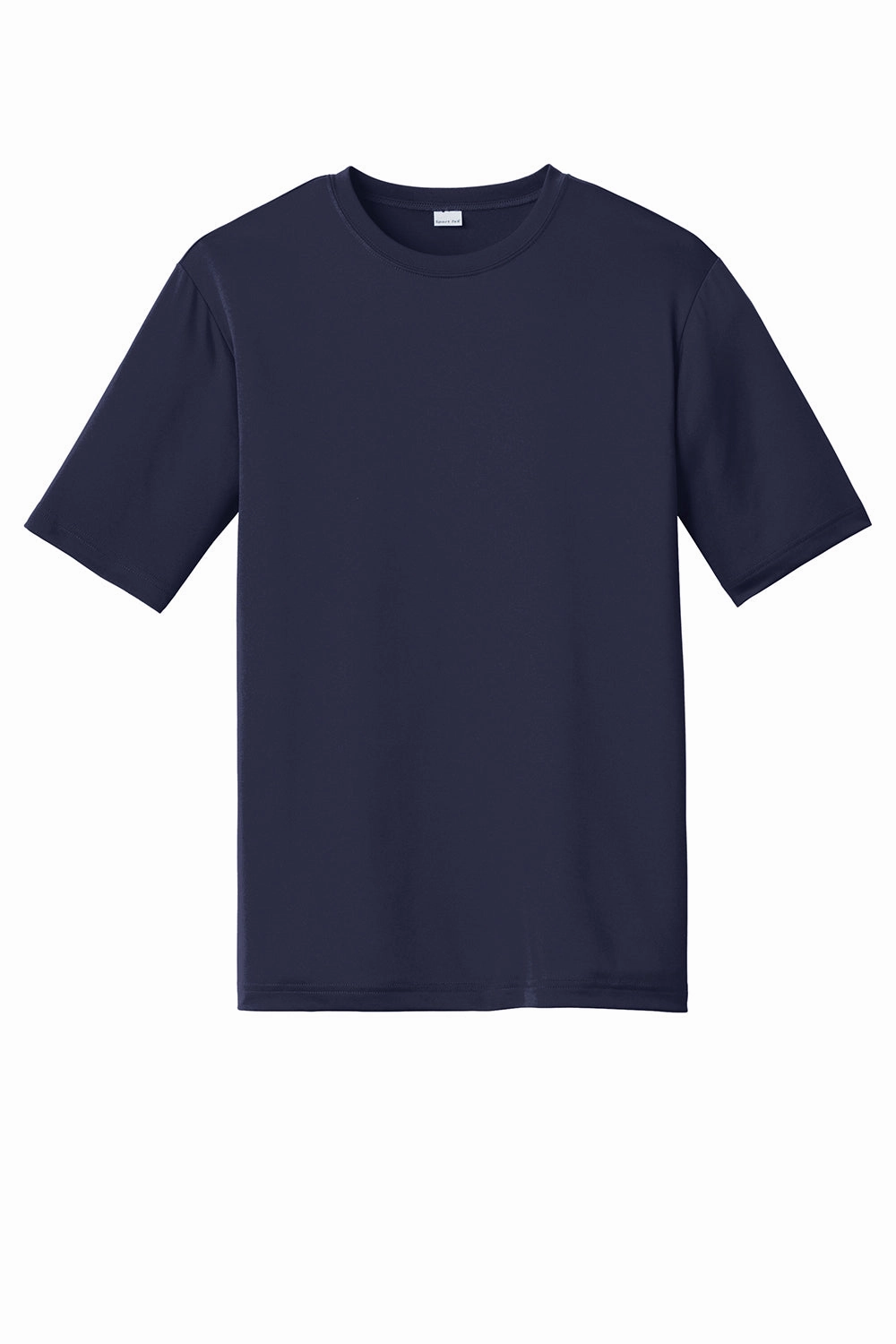 Sport-Tek Mens Tough Moisture Wicking Short Sleeve Crewneck T-Shirt - True Navy Blue