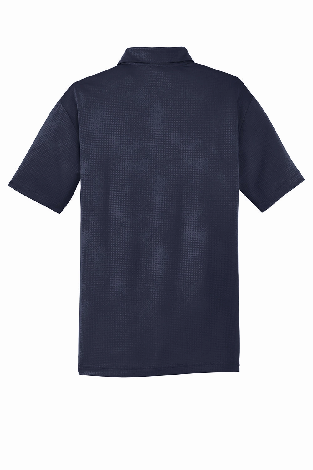 Sport-Tek Mens Tough Moisture Wicking Short Sleeve Polo Shirt - True Navy Blue