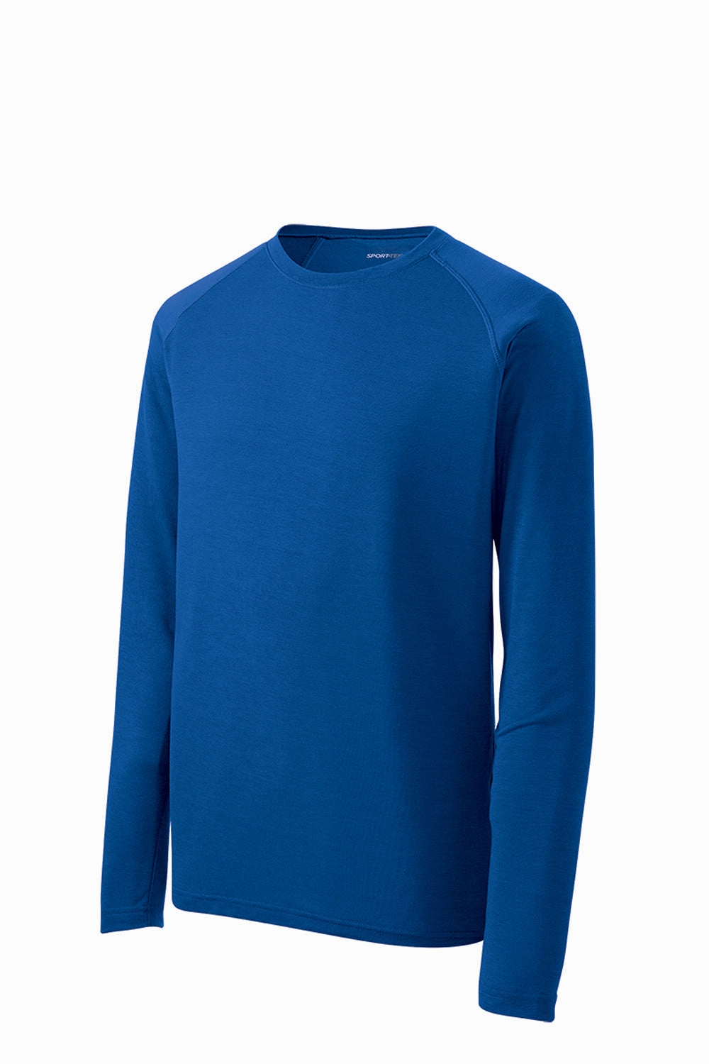 Sport-Tek Mens Ultimate Performance Moisture Wicking Long Sleeve Crewneck T-Shirt - True Royal Blue