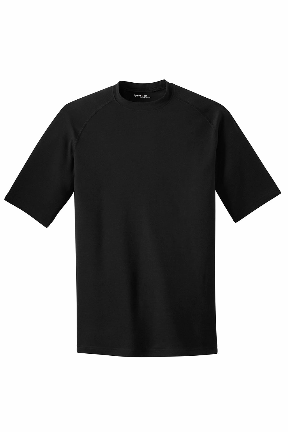 Sport-Tek Mens Ultimate Performance Moisture Wicking Short Sleeve Crewneck T-Shirt - Black