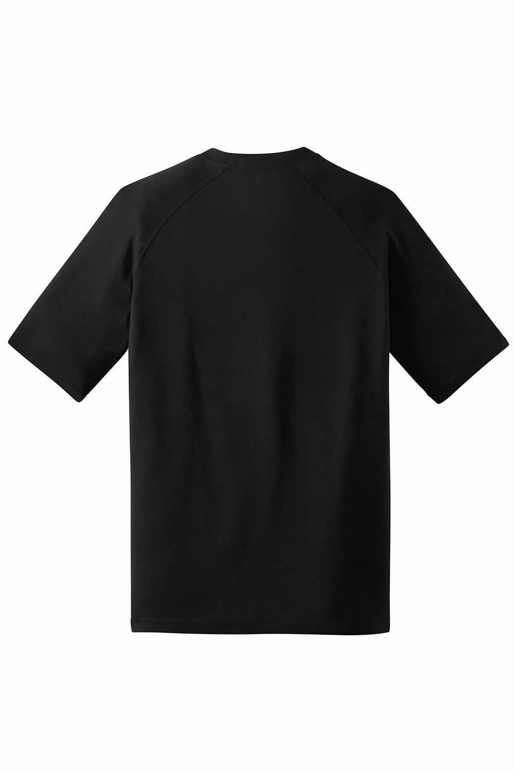 Sport-Tek Mens Ultimate Performance Moisture Wicking Short Sleeve Crewneck T-Shirt - Black