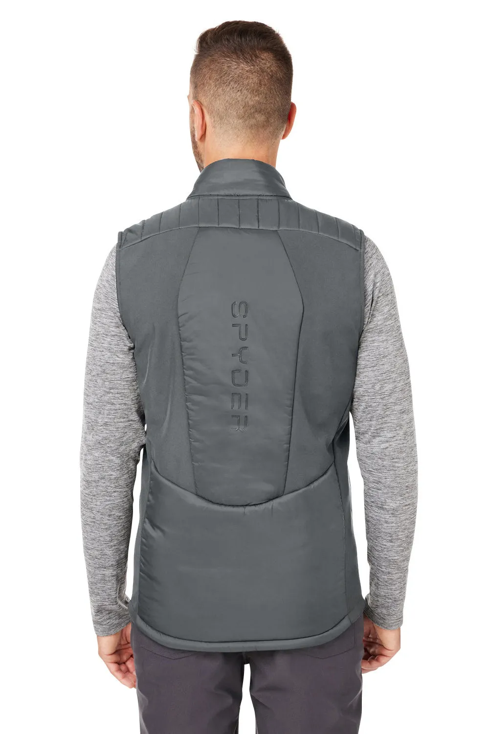 Spyder Mens Challenger Full Zip Vest - Polar Grey