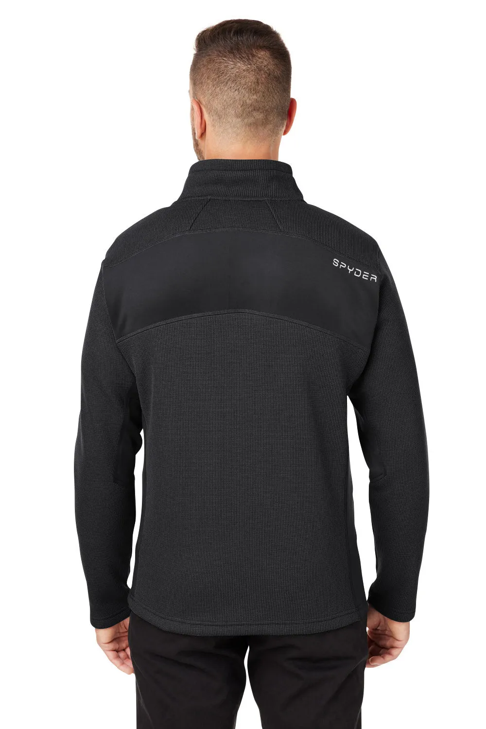 Spyder Mens Constant Canyon Full Zip Sweater Jacket - Black