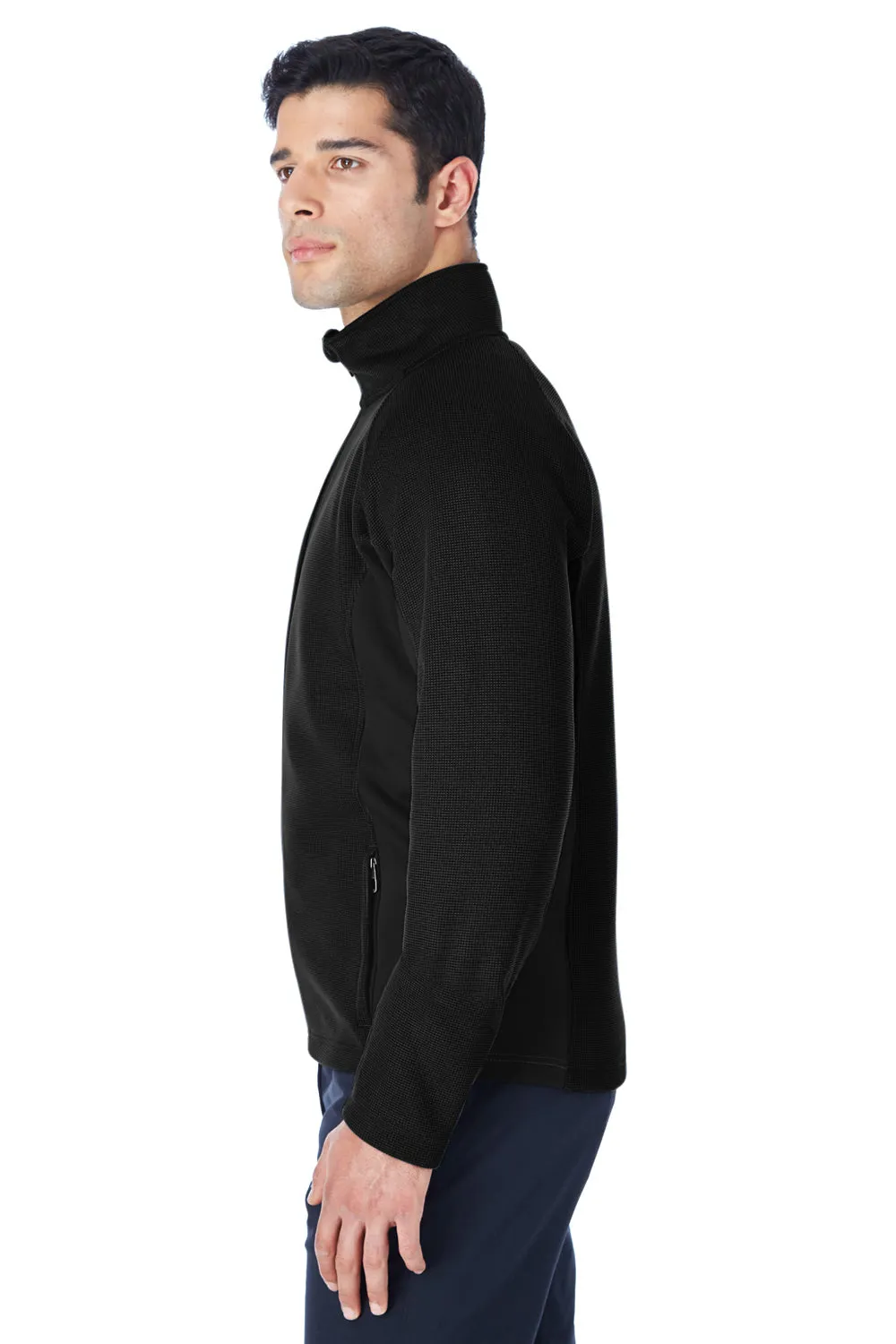 Spyder Mens Constant Full Zip Sweater Fleece Jacket - Black/Red