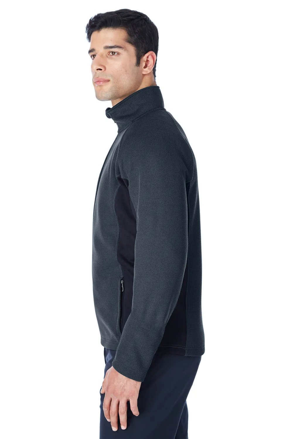 Spyder Mens Constant Full Zip Sweater Fleece Jacket - Frontier Blue/Black