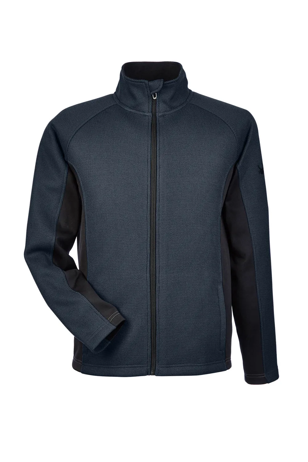 Spyder Mens Constant Full Zip Sweater Fleece Jacket - Frontier Blue/Black