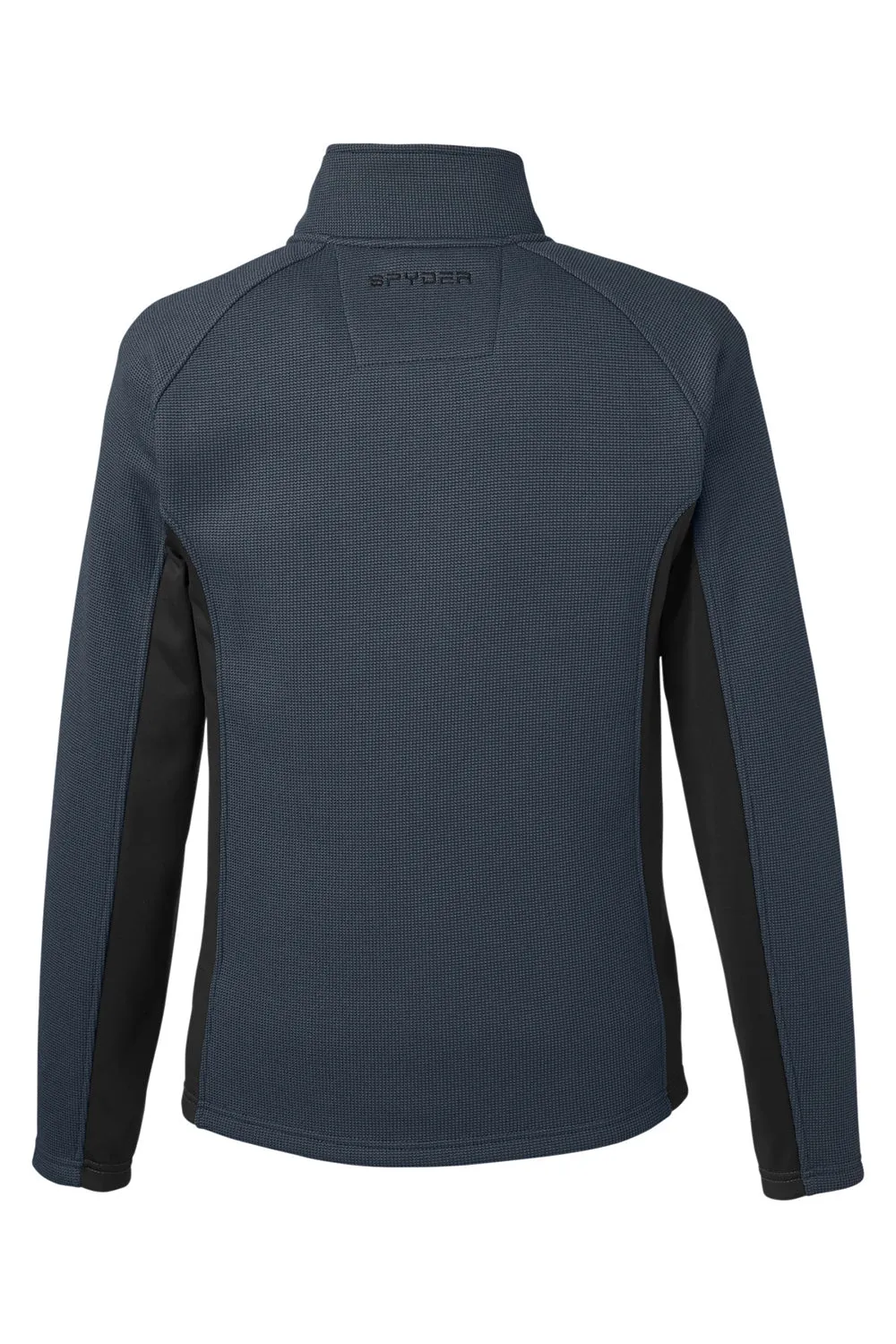 Spyder Mens Constant Full Zip Sweater Fleece Jacket - Frontier Blue/Black