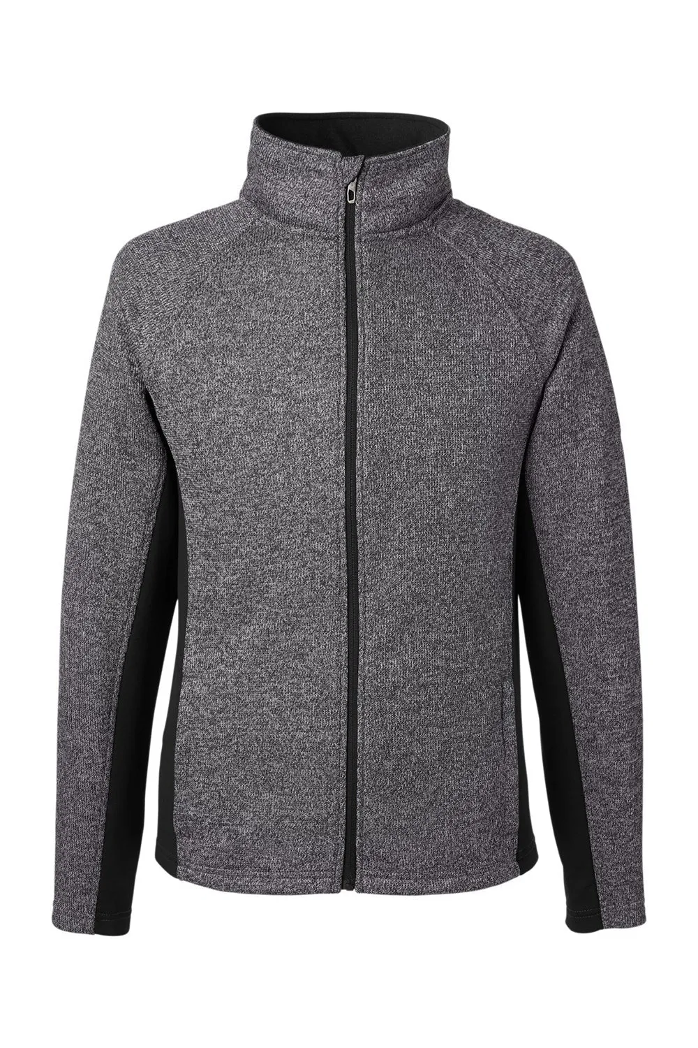 Spyder Mens Constant Full Zip Sweater Fleece Jacket - Heather Black/Black