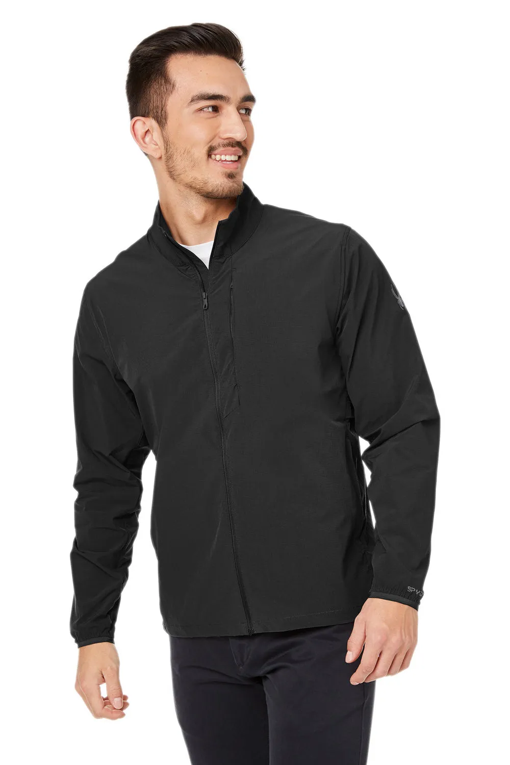 Spyder Mens Glydelite Full Zip Jacket - Black