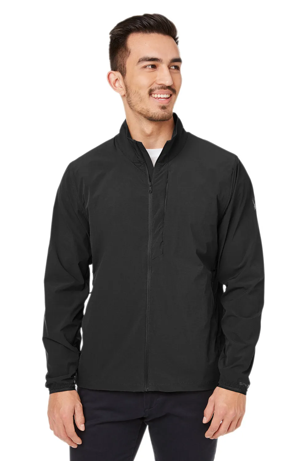 Spyder Mens Glydelite Full Zip Jacket - Black