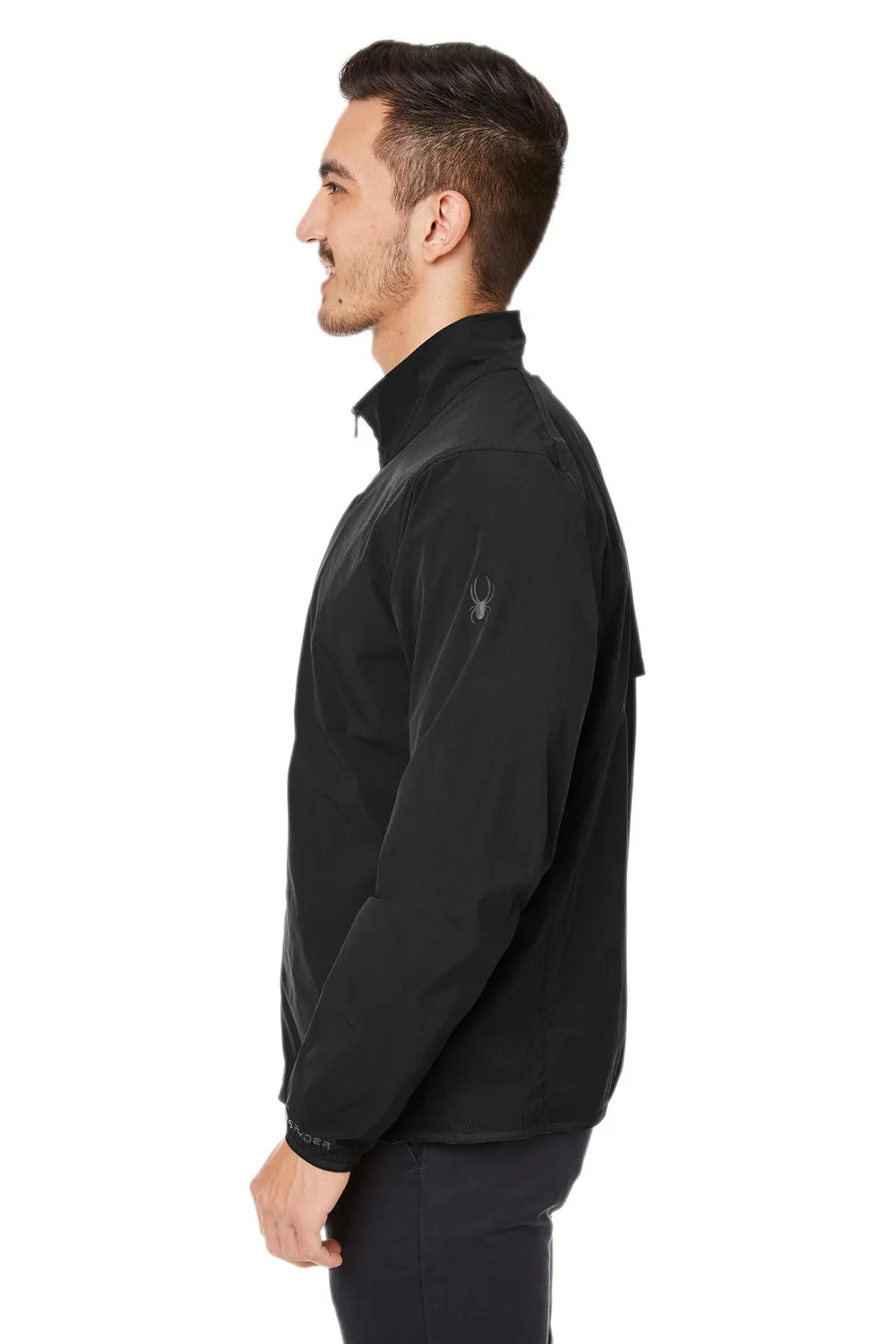 Spyder Mens Glydelite Full Zip Jacket - Black