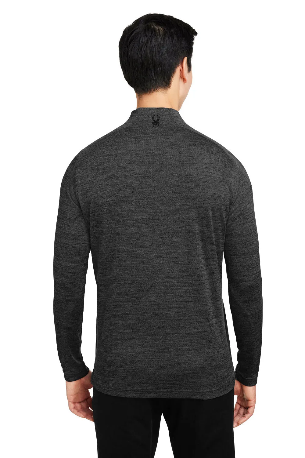Spyder Mens Mission 1/4 Zip Sweatshirt w/ Pockets - Black