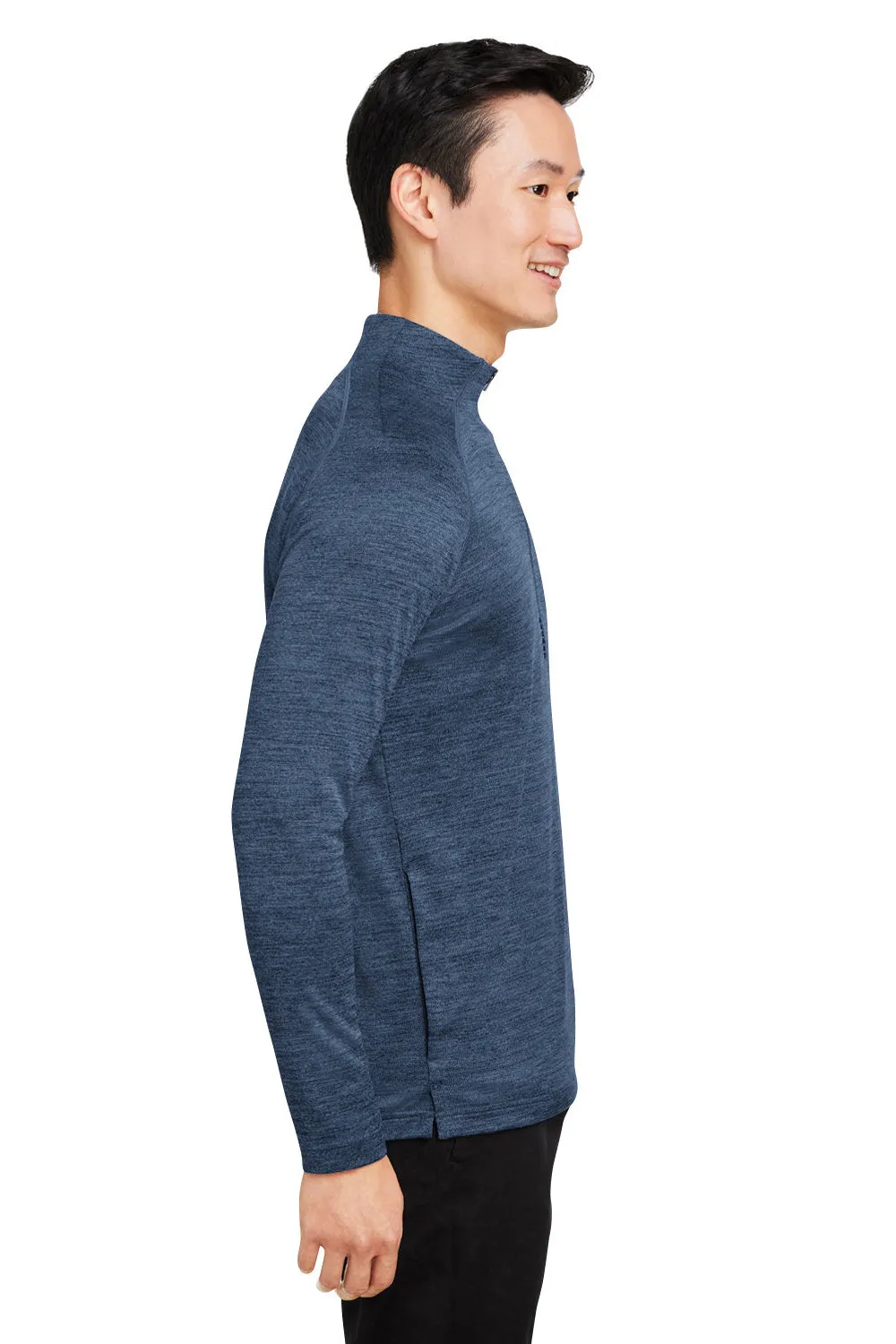 Spyder Mens Mission 1/4 Zip Sweatshirt w/ Pockets - Frontier Blue