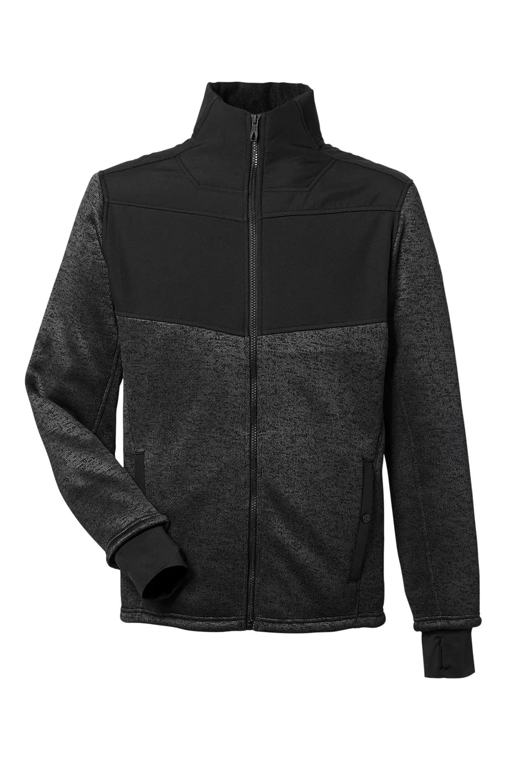 Spyder Mens Passage Full Zip Sweater Jacket - Black Powder/Black