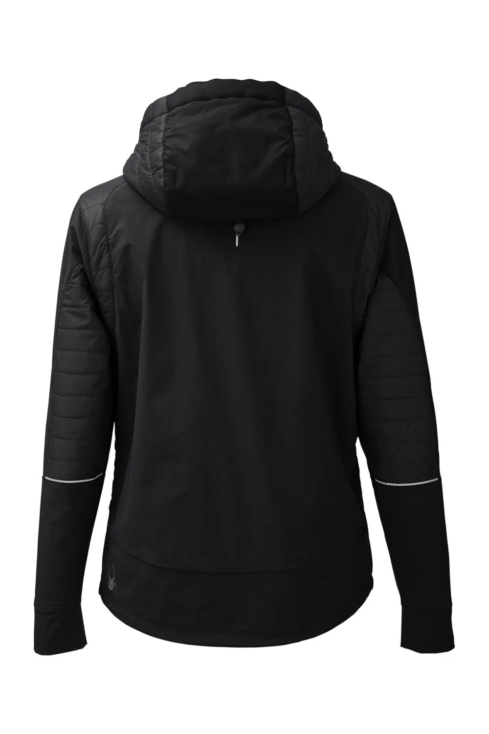 Spyder Mens Powerglyde Full Zip Hooded Jacket - Black