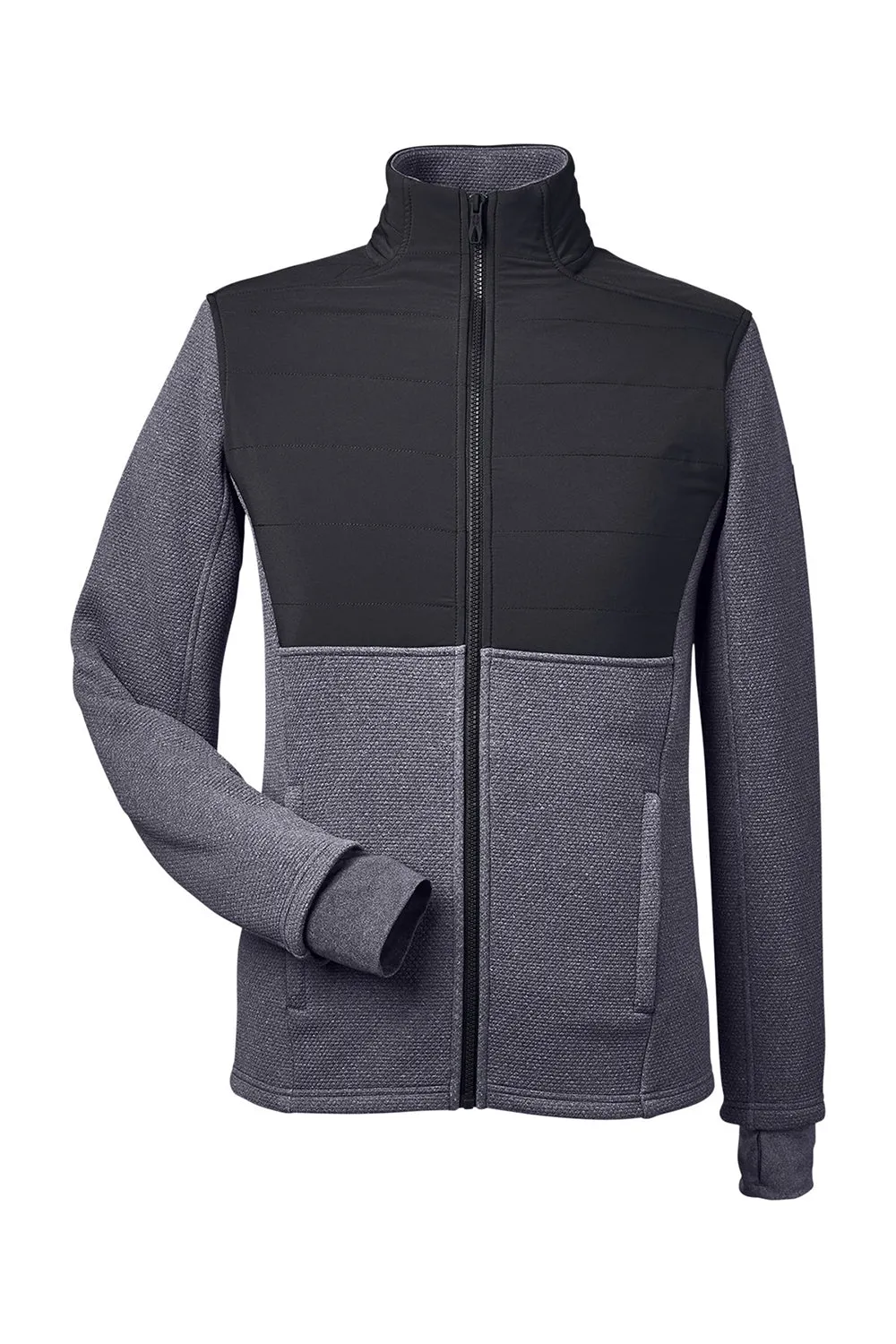 Spyder Mens Pursuit Full Zip Jacket - Heather Frontier Blue/Black