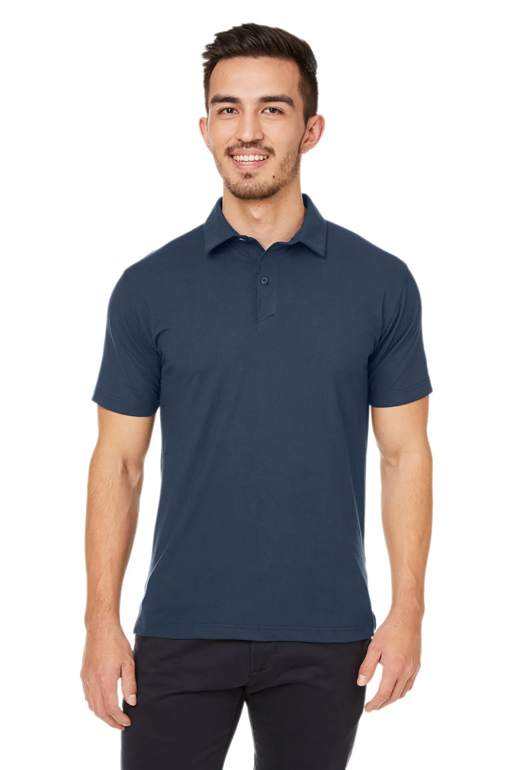 Spyder Mens Spyre Short UPF 40  Sleeve Polo Shirt - Frontier Blue Frost