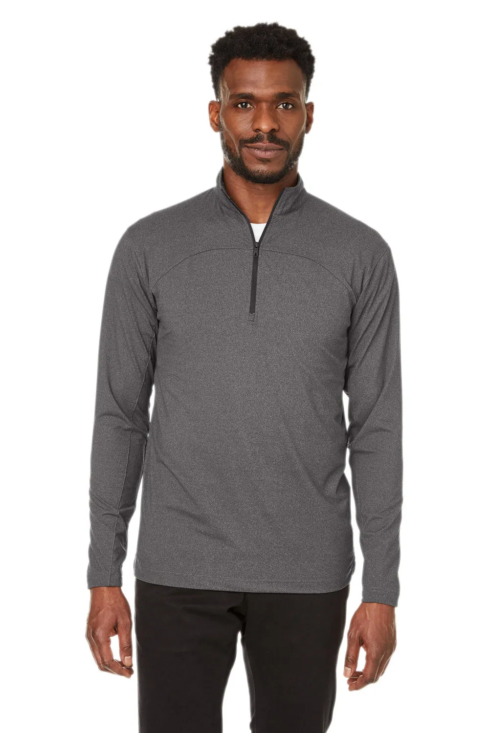Spyder Mens Spyre UPF 40  1/4 Zip Sweatshirt - Black Frost