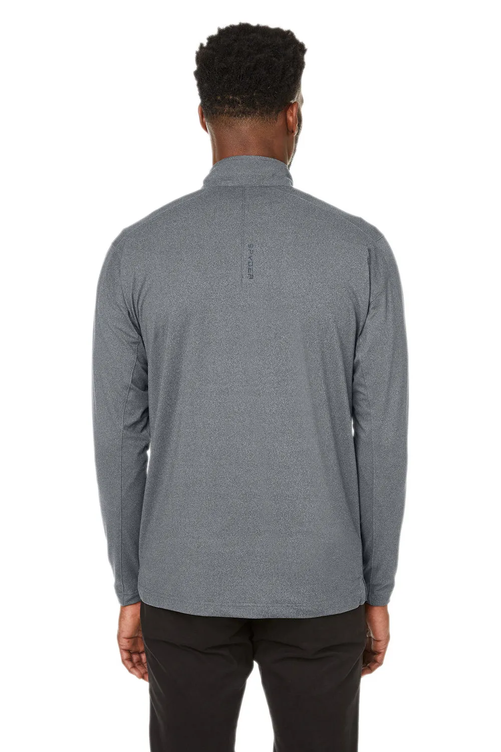 Spyder Mens Spyre UPF 40  1/4 Zip Sweatshirt - Polar Grey Frost