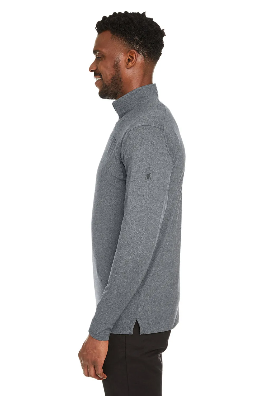 Spyder Mens Spyre UPF 40  1/4 Zip Sweatshirt - Polar Grey Frost