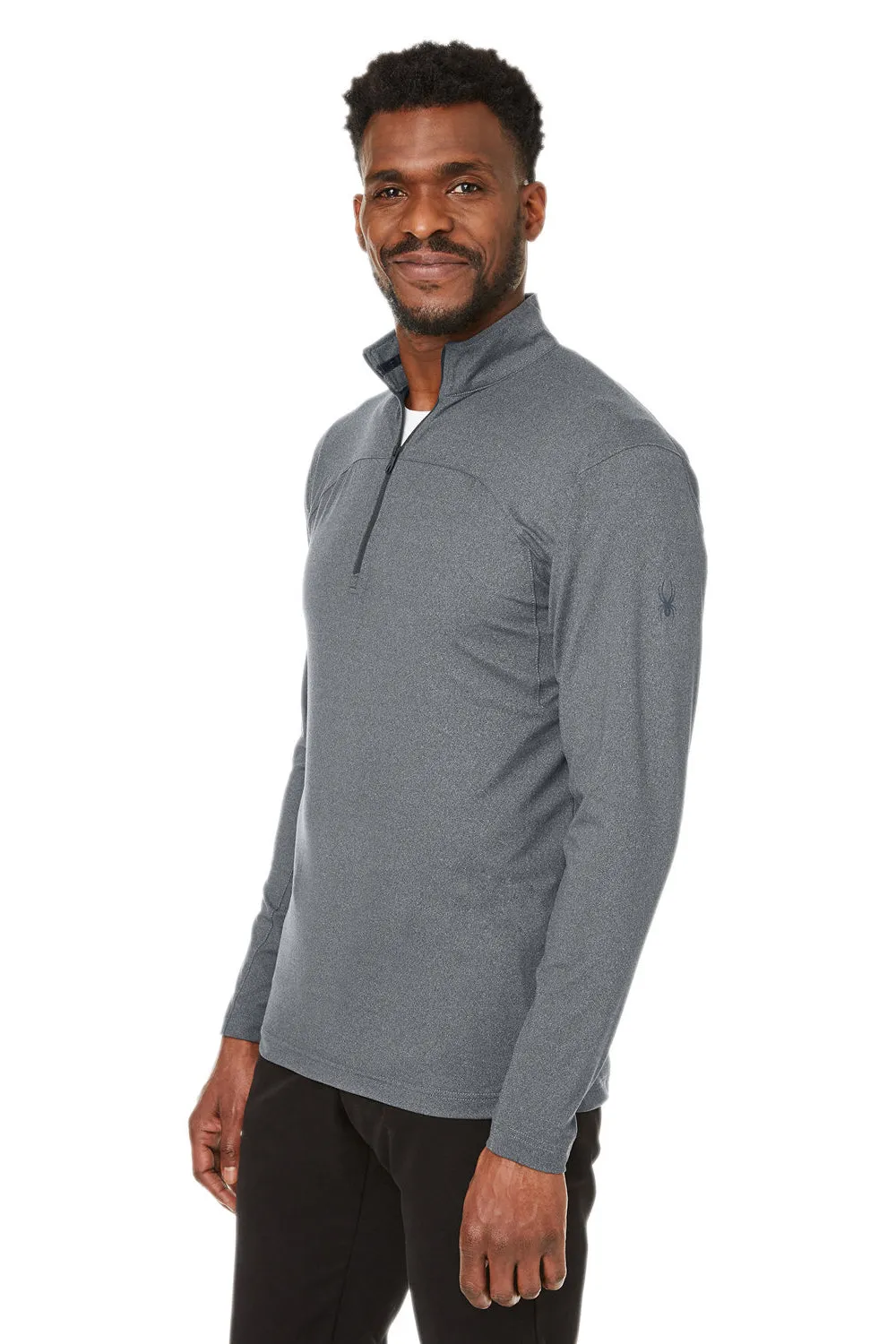 Spyder Mens Spyre UPF 40  1/4 Zip Sweatshirt - Polar Grey Frost