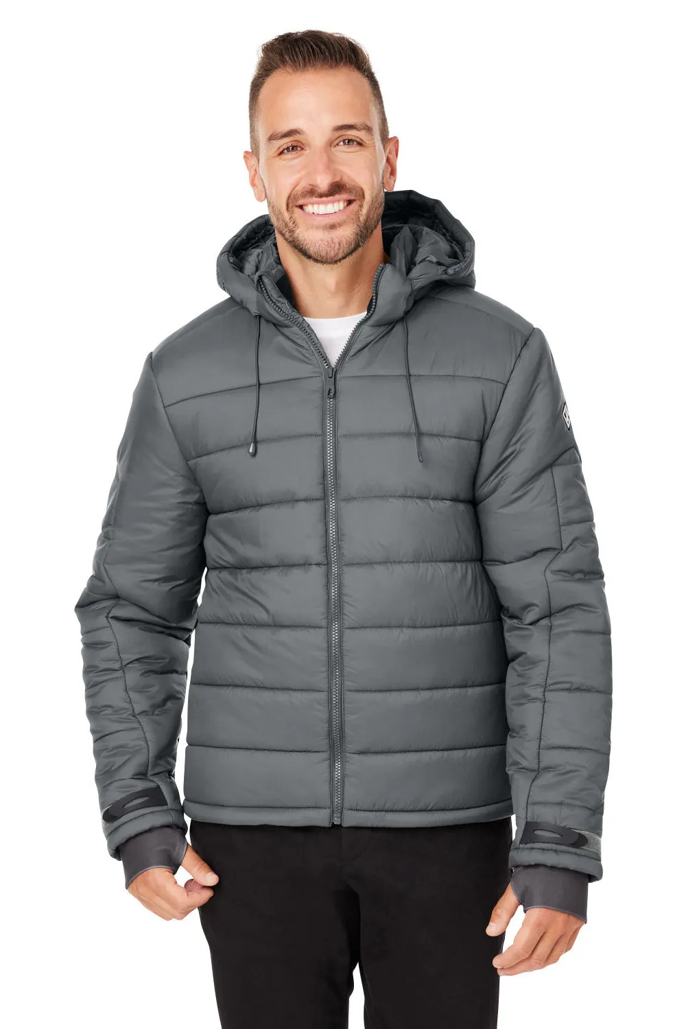 Spyder Mens Summit Challenger Full Zip Hooded Jacket - Polar Grey
