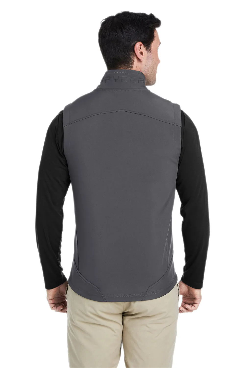 Spyder Mens Touring Full Zip Vest - Polar Grey