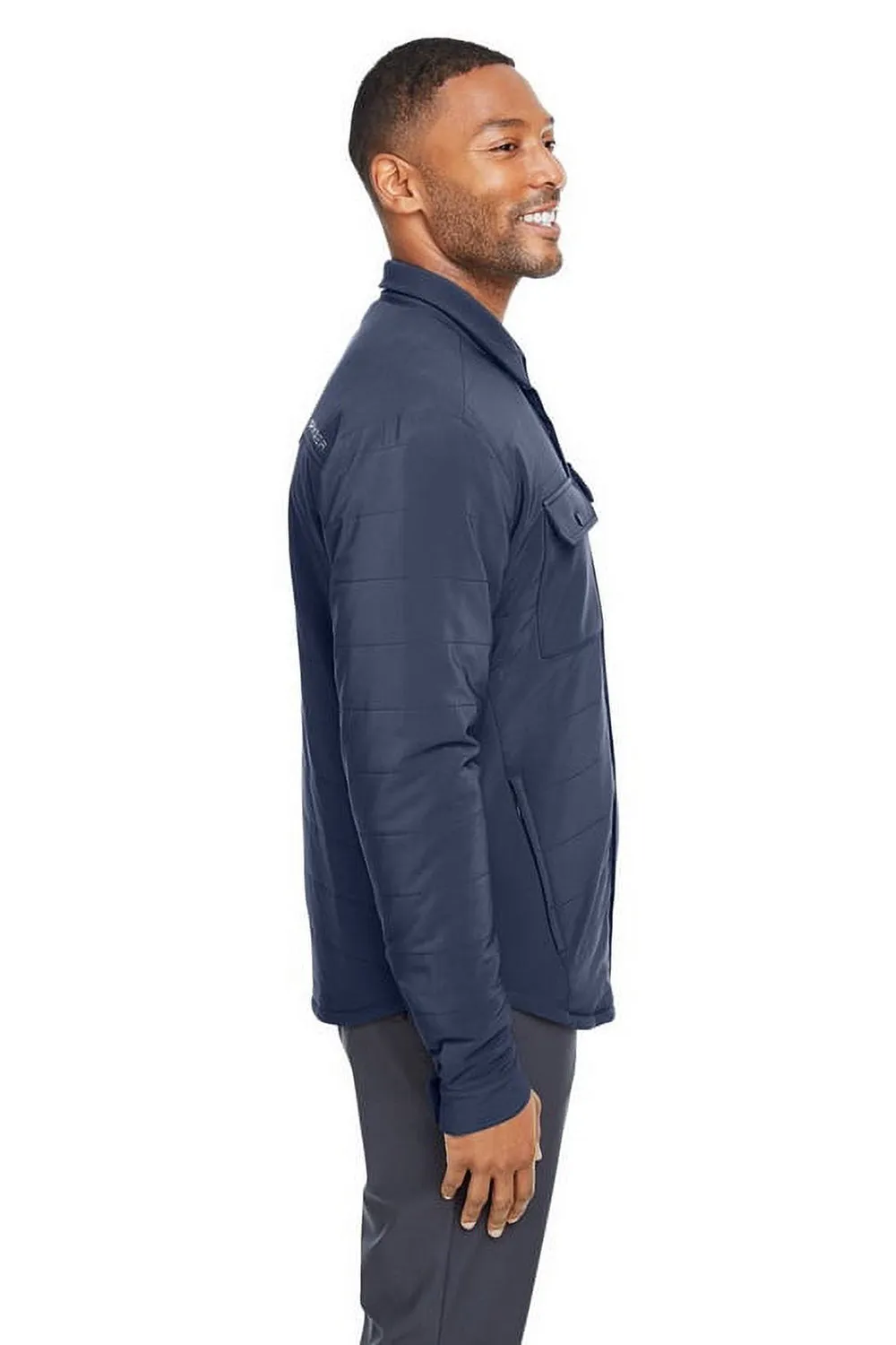 Spyder Mens Transit Full Snap Down Shirt Jacket - Frontier Blue