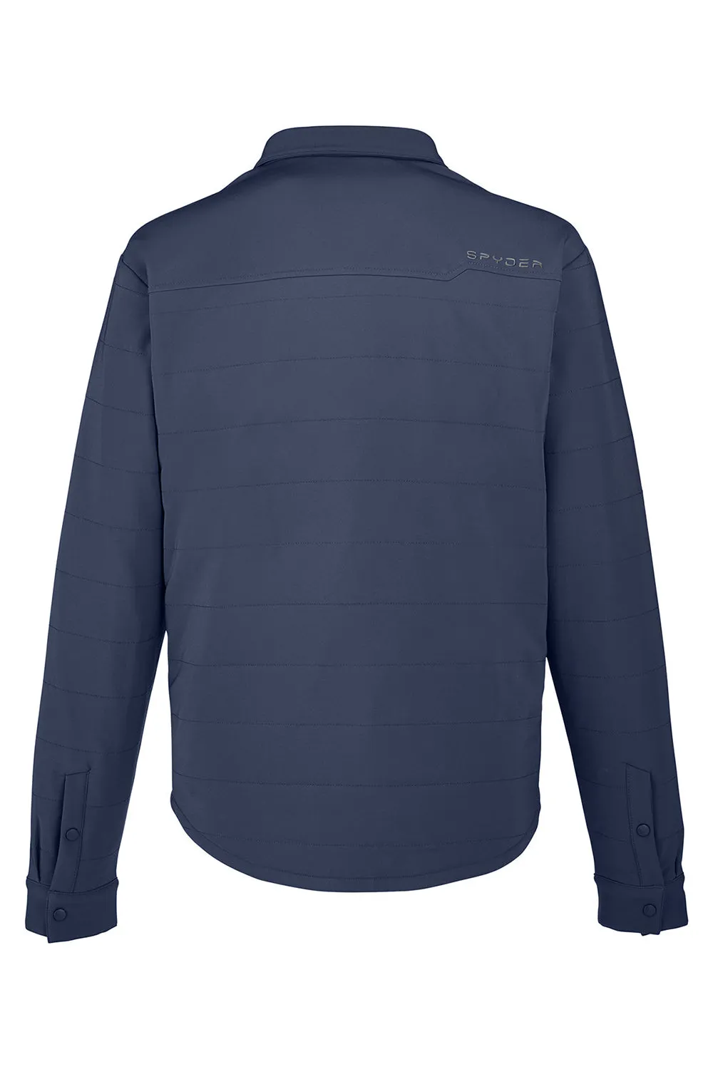 Spyder Mens Transit Full Snap Down Shirt Jacket - Frontier Blue