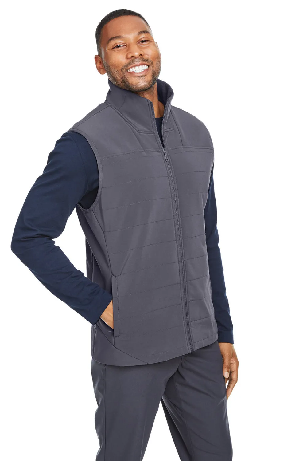 Spyder Mens Transit Full Zip Vest - Polar Grey