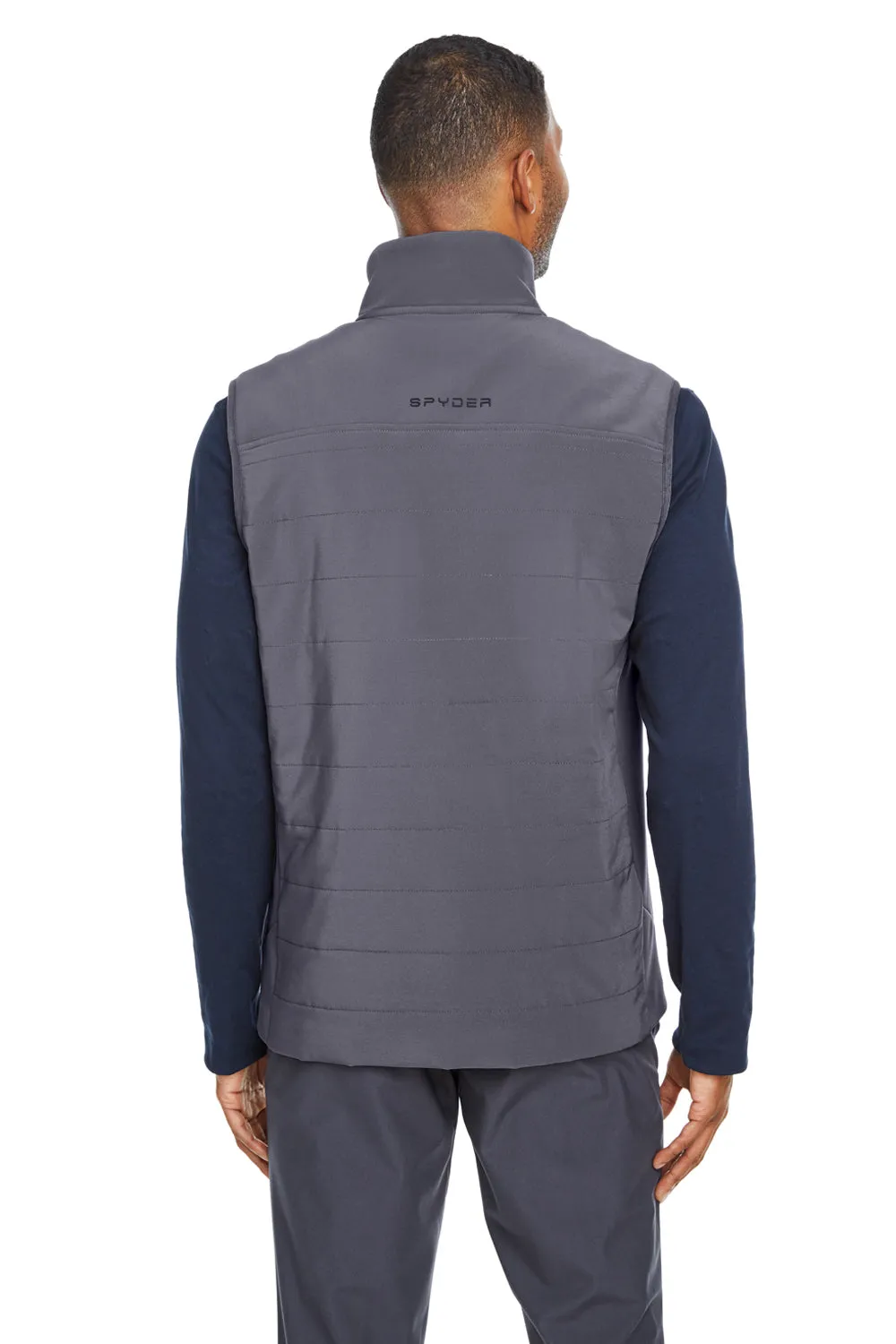 Spyder Mens Transit Full Zip Vest - Polar Grey
