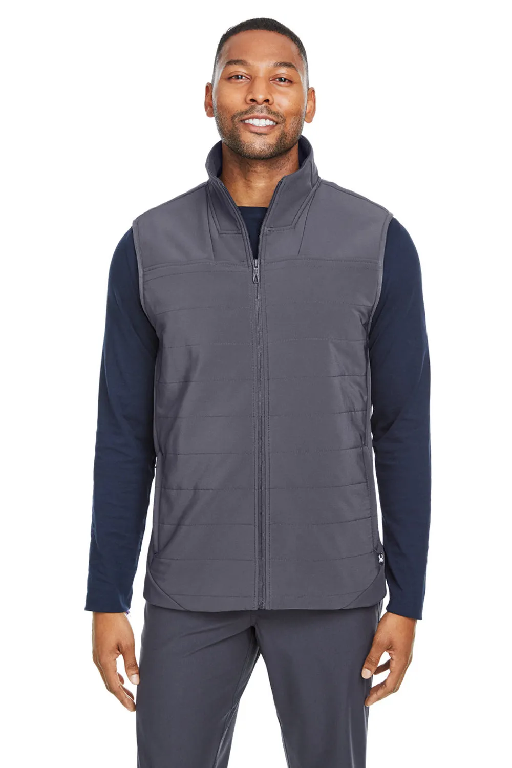 Spyder Mens Transit Full Zip Vest - Polar Grey
