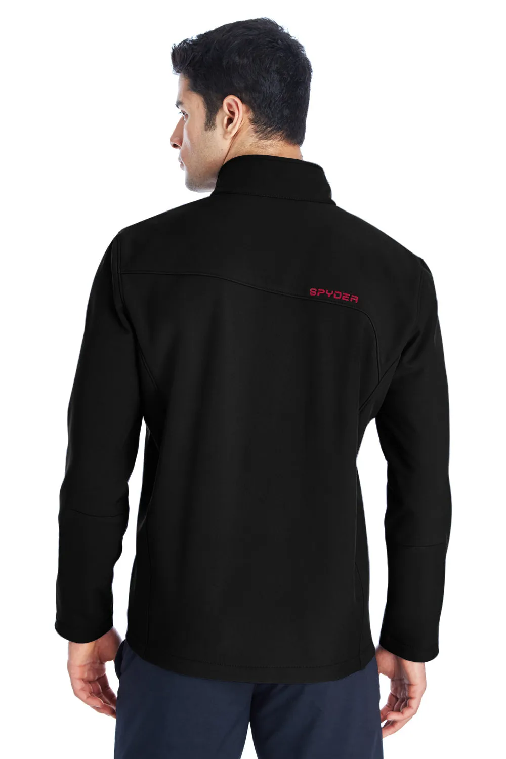 Spyder Mens Transport Full Zip Jacket - Black/Red