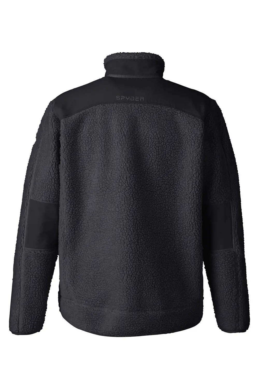 Spyder Mens Venture Sherpa Full Zip Jacket - Black