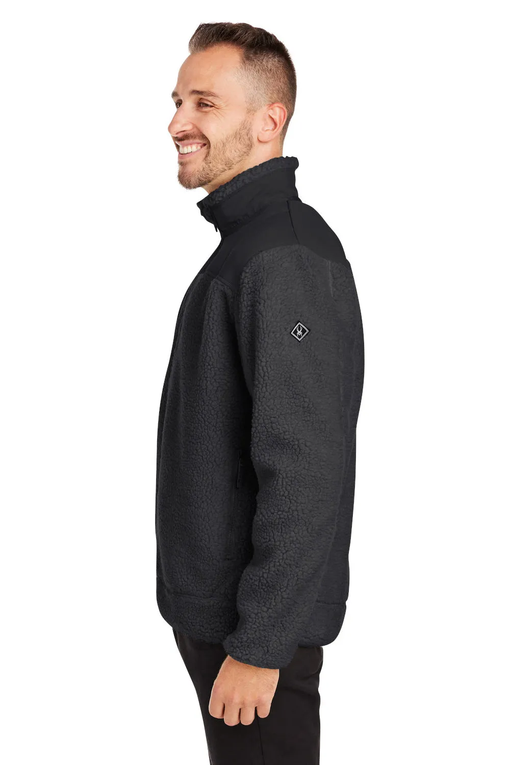 Spyder Mens Venture Sherpa Full Zip Jacket - Black