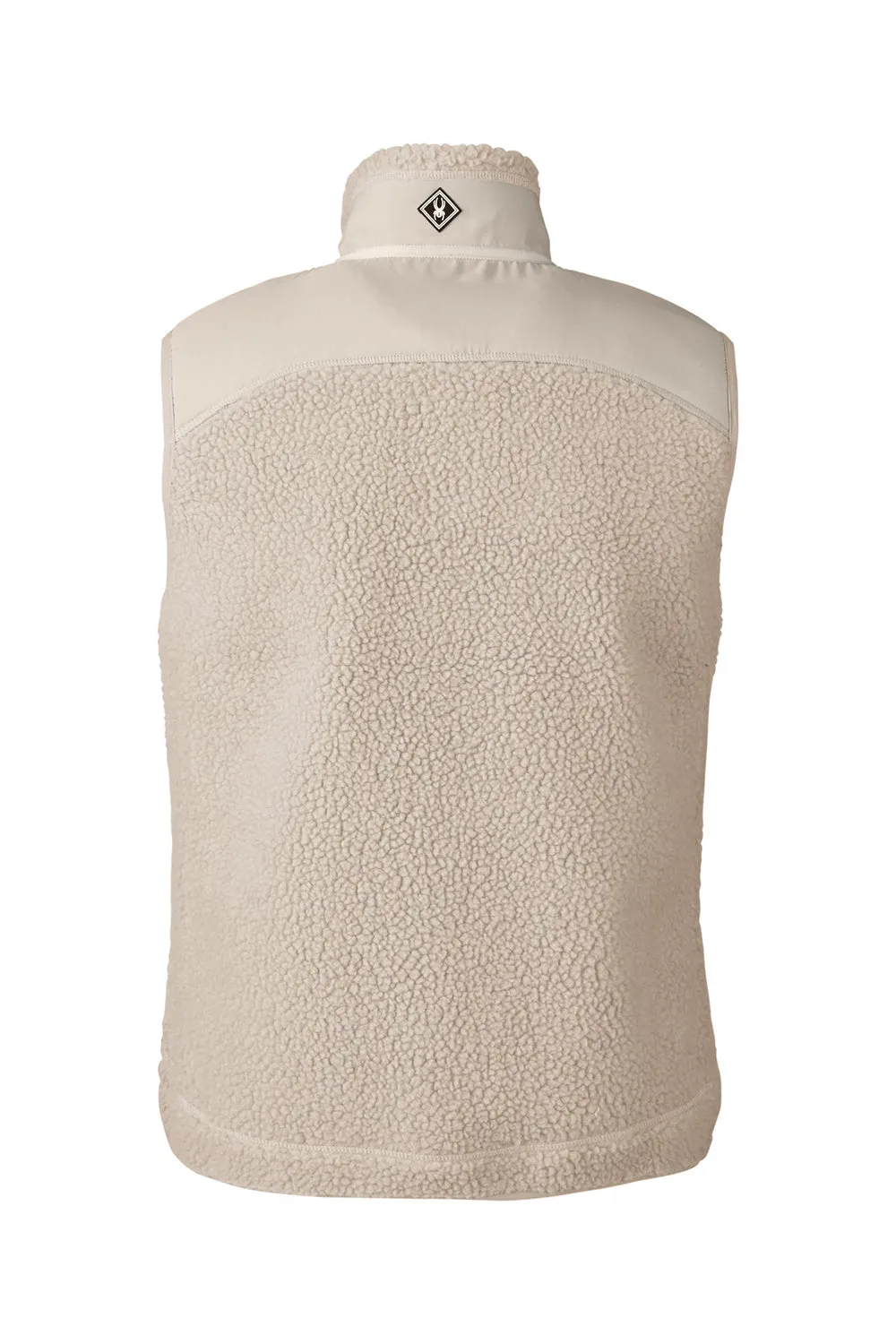 Spyder Mens Venture Sherpa Full Zip Vest - Natural