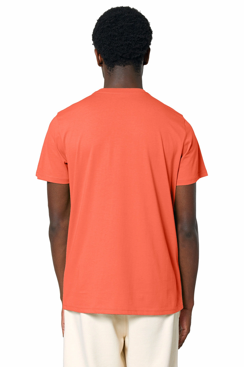Stanley/Stella Mens Crafter Short Sleeve Crewneck T-Shirt - Fiesta Orange