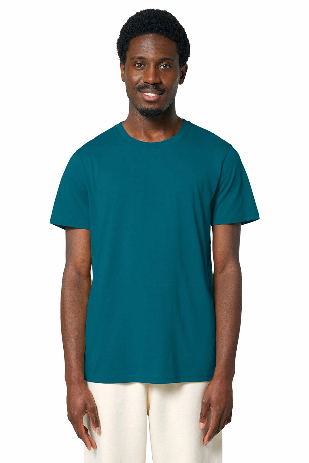 Stanley/Stella Mens Crafter Short Sleeve Crewneck T-Shirt - Ocean Depth Blue