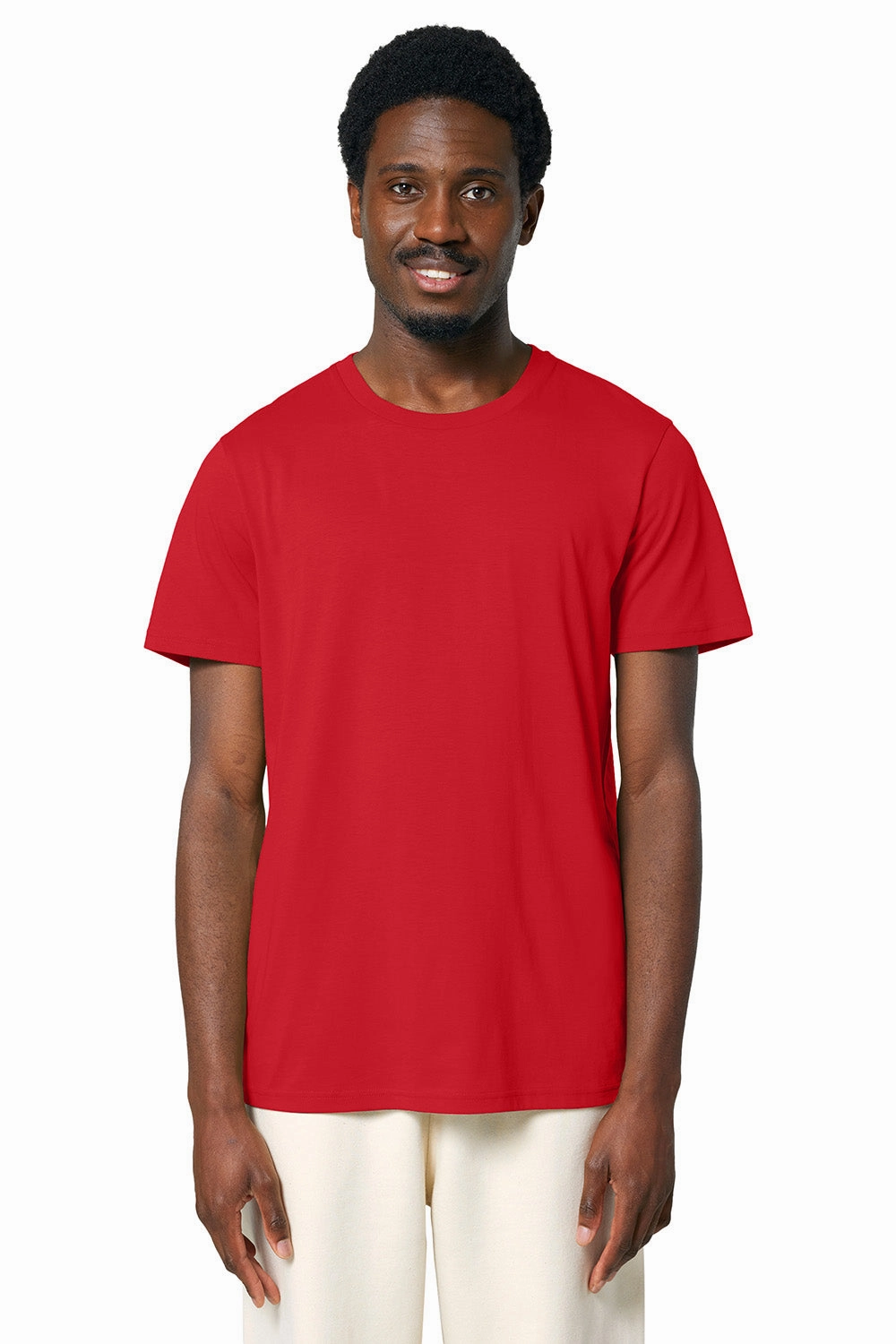 Stanley/Stella Mens Crafter Short Sleeve Crewneck T-Shirt - Red