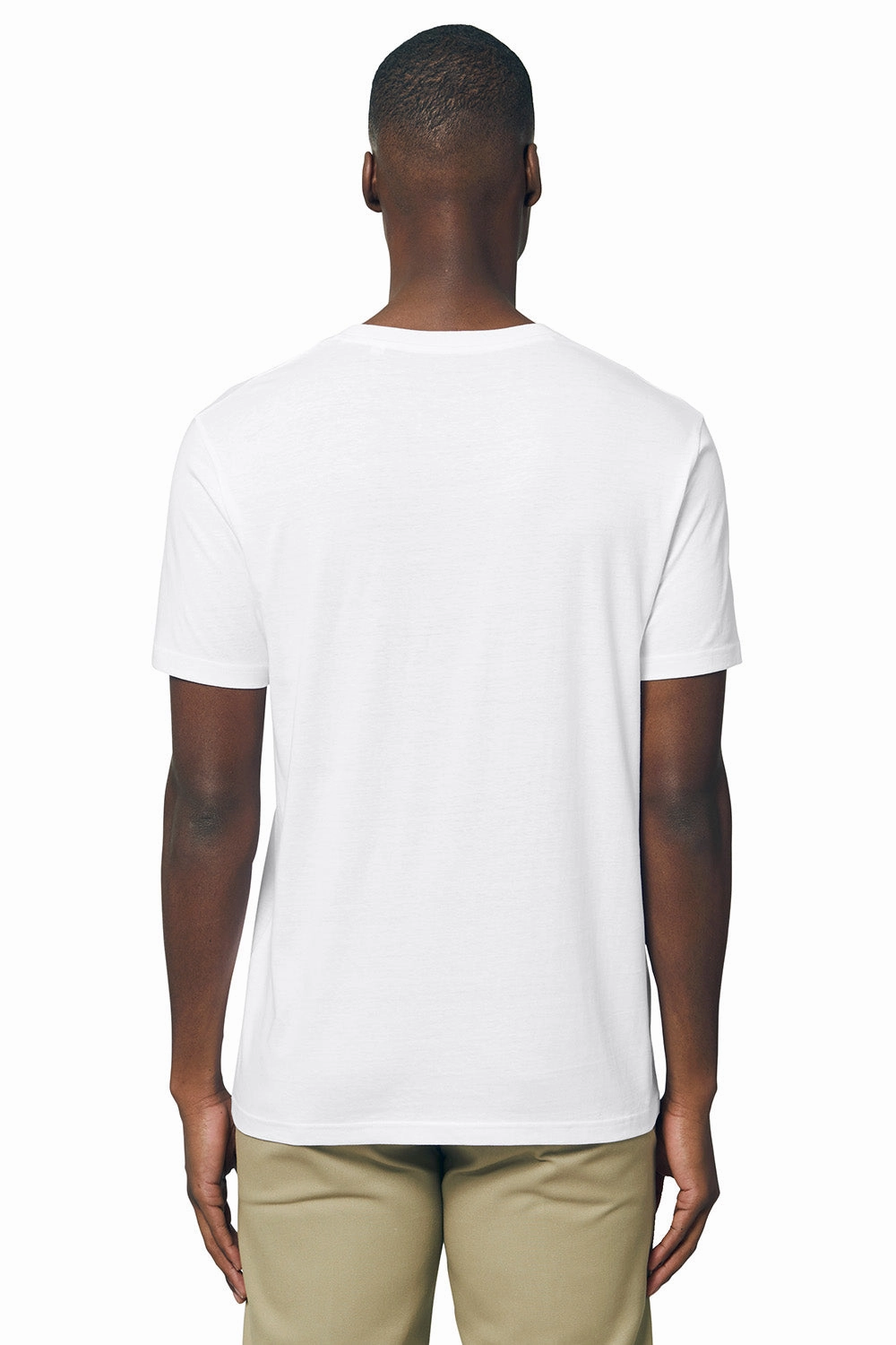 Stanley/Stella Mens Rocker Short Sleeve Crewneck T-Shirt - White